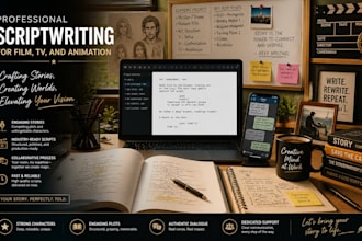 professional scriptwriting services for film, TV, and animation