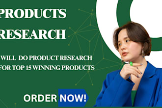 do products research for top 15 trending winning products