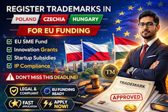 register trademarks in poland, czechia, and hungary for eu funding