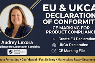 create eu ukca declaration of conformity and ce marking for amazon compliance