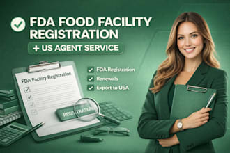 register your fda food facility and US agent service