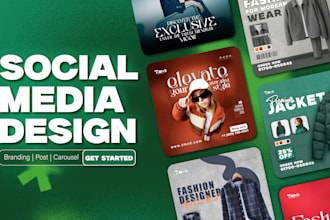 design attractive posts, carousels and thumbnails