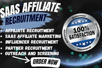 recruit high converting saas affiliates, influencers for your business