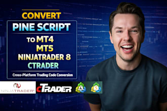 code tradingview pinescript strategy on ninjatrader, ctrader, mt4 mt5, quantower