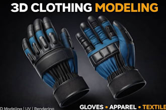 design 3d gloves socks and boxing gear visualization 3d apparel,
