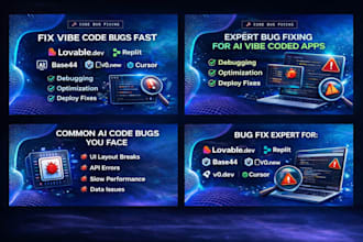 fix vibe coding web app bugs and errors fast