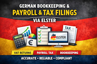 german bookkeeping vat return and payroll filing via elster