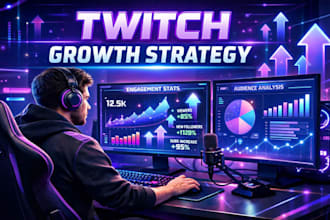 audit your twitch channel and create growth strategy to reach affiliate fast