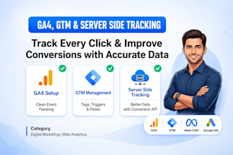 setup ga4 GTM server side tracking with conversion tracking