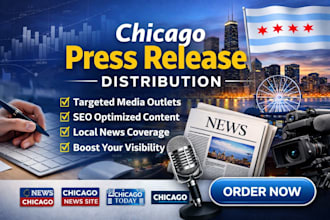 craft and distribute chicago press release to major chicago media platforms