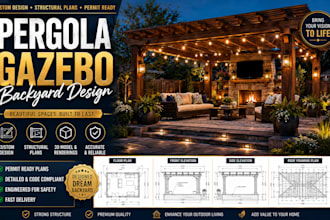 design pergola gazebo backyard design with structural plans