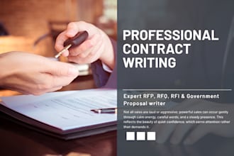 write winning government contract proposals and bids