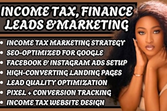 income tax leads tax preparation lead tax services marketing CPA leads ads setup