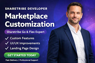 customize your sharetribe marketplace website and design landing page