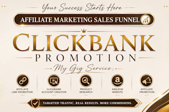 create clickbank account, affiliate marketing, link promotion, amazon website