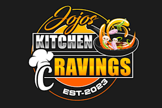 design food, restaurant, BBQ, coffeeshop and kitchen logo