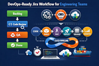 build devops ready jira workflow for engineering teams with automation and ci cd