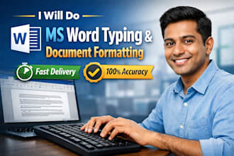 do accurate data entry, excel and ms word typing work
