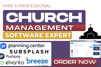 setup planning center breeze chms pushpay tithely elvanto rock rms subsplash acs