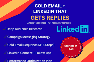 write cold email and linkedin outreach campaigns that get replies