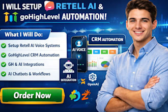 setup retell ai workflow gohighlevel CRM automation ghl ai lead ai voice agent