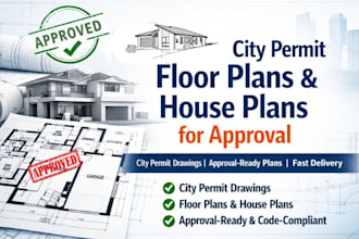 do architect city permit floor plan house plan city permit drawings for approval