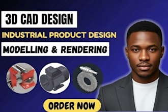 do 3d cad model of mechanical project and industrial design