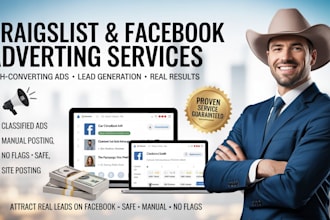 create professional craigslits and facebook ads that   generate  leads