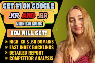 create high quality SEO backlinks from korea and brazil sites