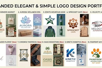 create a simple, elegant and memorable logo for you