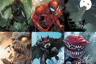 draw comic book and cover