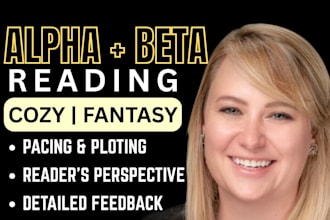 beta read cozy fantasy and low stake sci fi