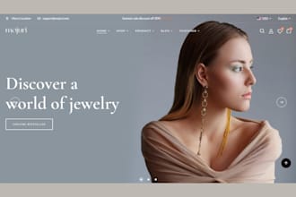 jewelry shopify store jewelry website necklace store fashion store jewelry store