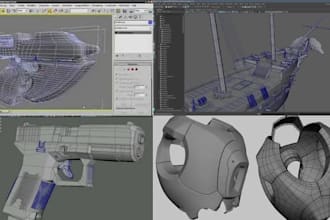 do high quality cad design and hard surface modeling for product design