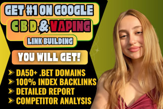 provide highquality SEO backlinks from health cbd and high authority sites