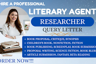 literary agent manuscript book submission query letter book proposal synopsis