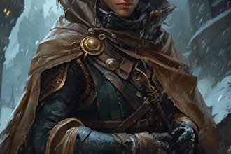 fantasy dnd character illustration