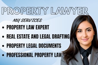 handle property law matters, tenancy, agreement, and real estate review