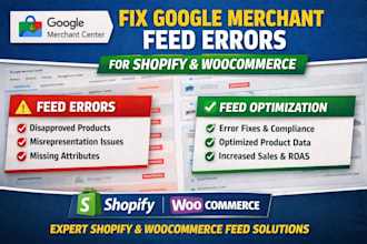 fix google merchant feed errors for shopify woocommerce