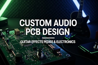 do professional pcb design for guitar effects and audio circuits