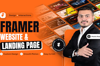 design a premium framer website or landing page, framer expert