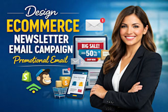 design ecommerce newsletter email campaign promotional email