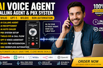 build ai calling agent, twilio pbx, gpt5 voice assistant and wildix automation