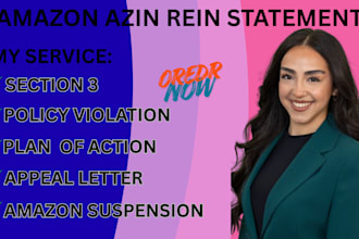 write amazon poa for amazon account reinstatement and amazon suspension