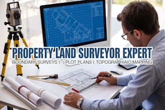 provide property land surveyor services, boundary survey and plot plans