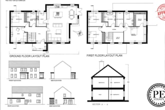draw architect house plans floor plan architectural  construction drawings