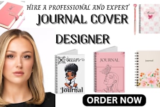 design KDP journal, notebook, and printable planner cover