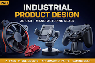 design industrial products for fans, phone mount, aftermarket part, gaming gear
