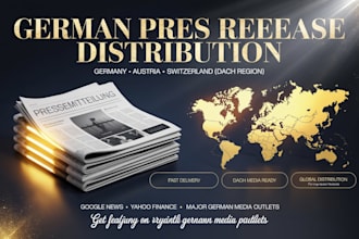 write and distribute your press release on german news sites