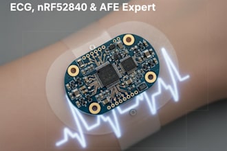 design miniature wearable medical pcb with ecg nrf52840 and afe